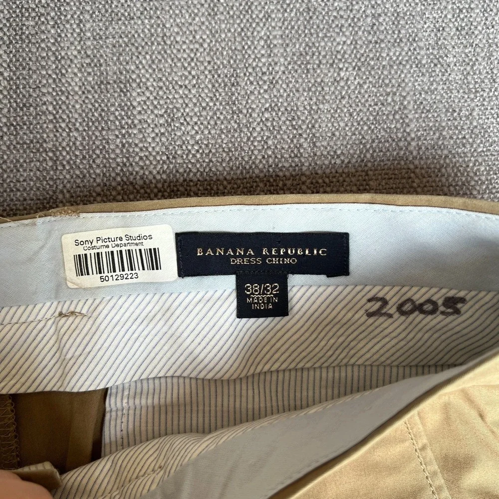 Banana Republic Dress Pants Mens 38x32 Brown Flat Front Formal Office Career